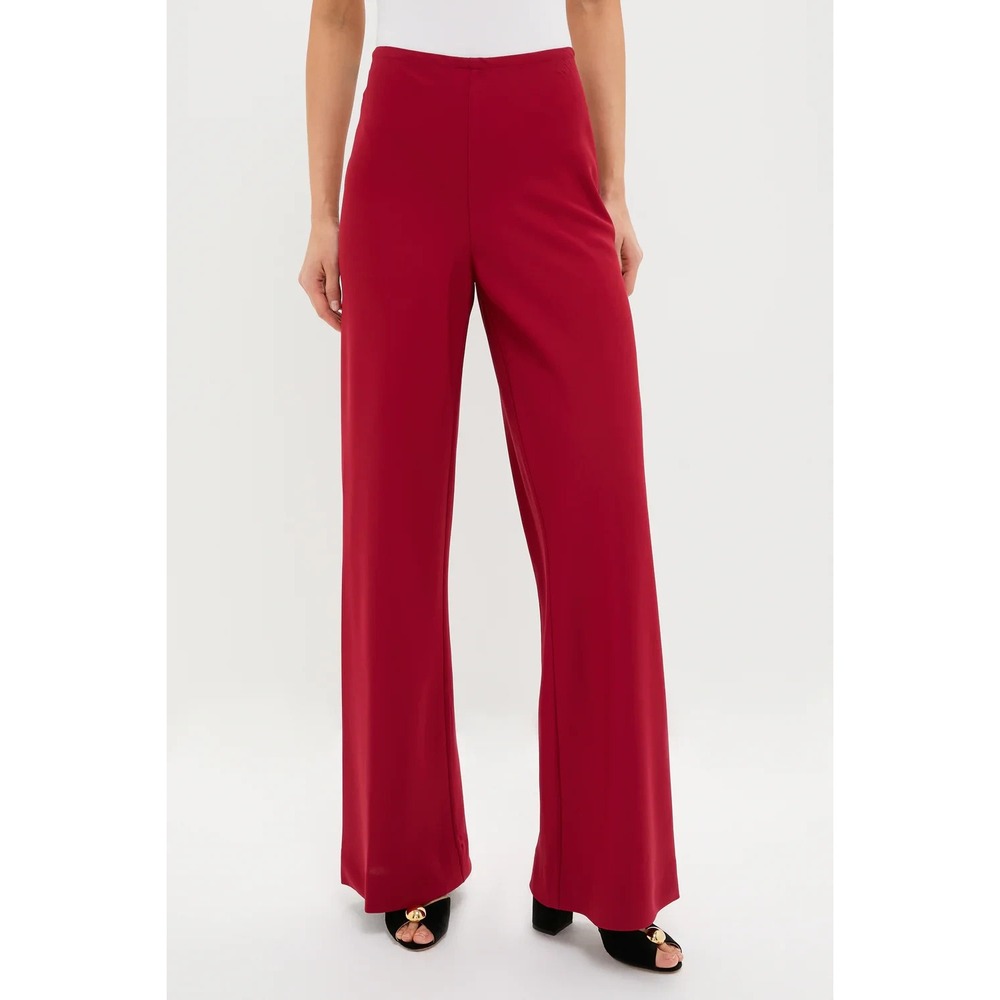 Staud NWT Stroll Pant in‎ Pomegranate Red Size Small
